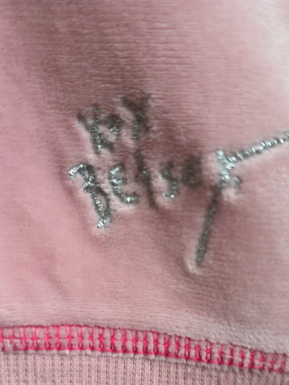 Pink Bow Velour Loungewear Set
